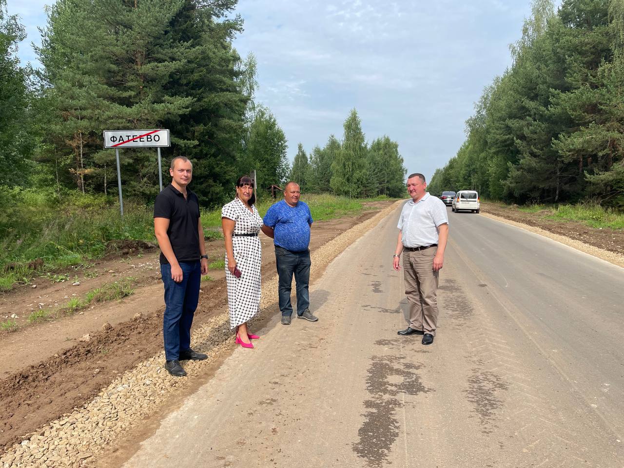 Состоялась приемка выполненных работ по ремонту дороги Починок-Фатеево-Раиха..